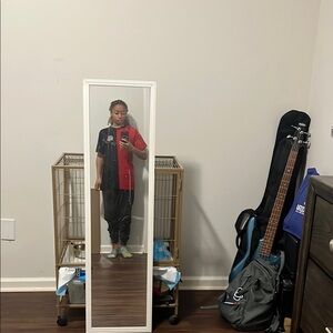 Black and Red Split T-Shirt